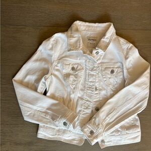 Old Navy Cream Cotton Trucker Jacket